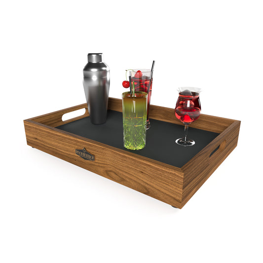 Prohibition Cocktail Tray - Walnut