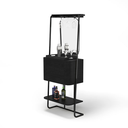 Prohibition Mini Cocktail Bar - Black
