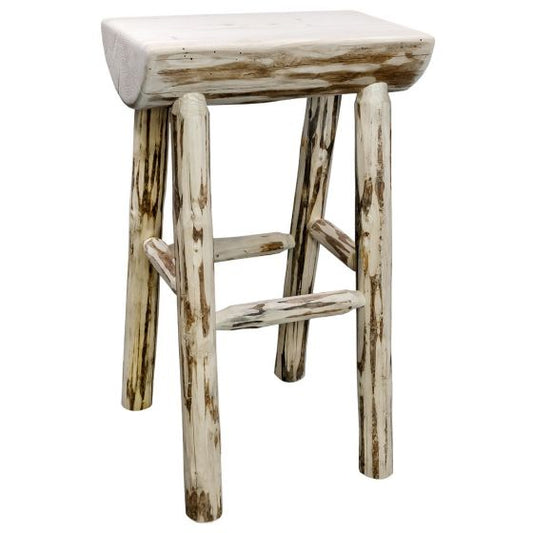 Montana Collection Half Log Barstool