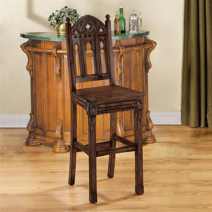 Sudbury Gothic Hardwood Bar Stool