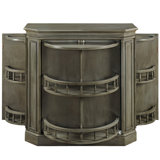 BAR CABINET WITH SPINDLE - SLATE