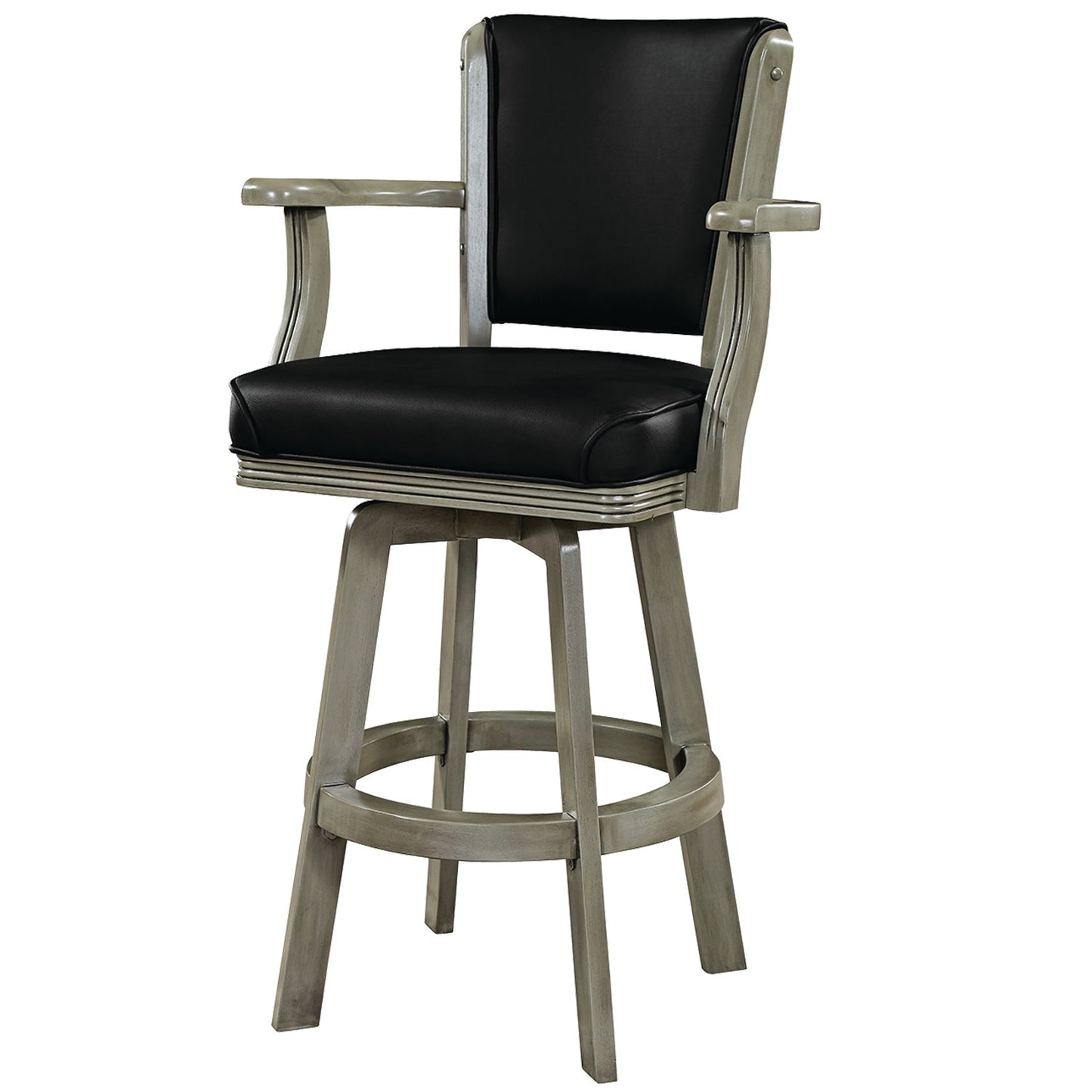 Swivel Barstool with Arms - Slate