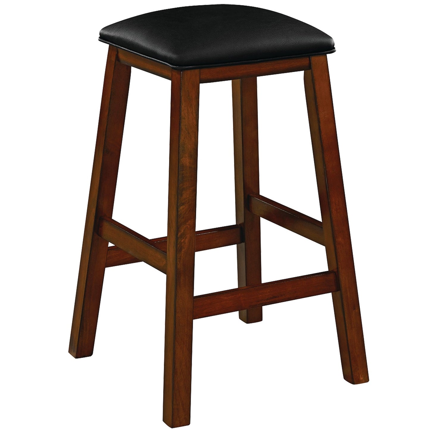 Square Backless Bar Stool - Chestnut