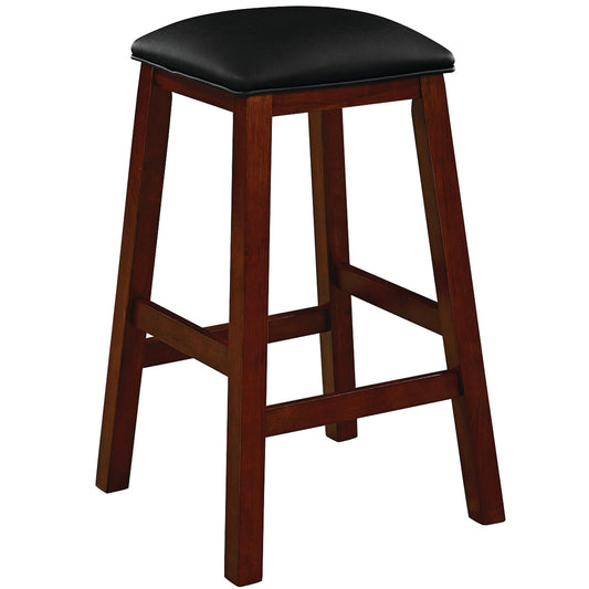 Square Backless Bar Stool - English Tudor