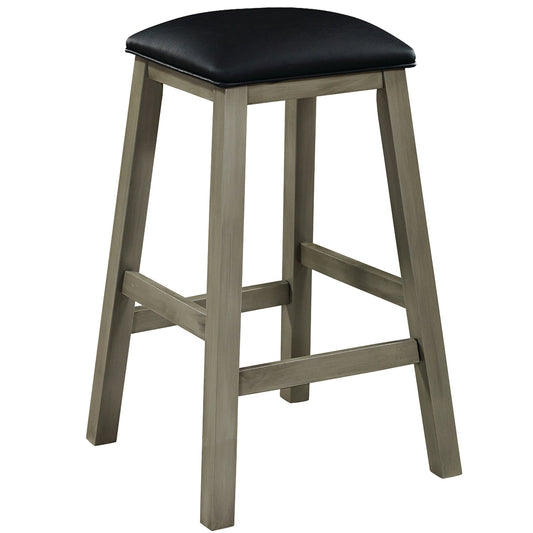 Square Backless Bar Stool - Slate