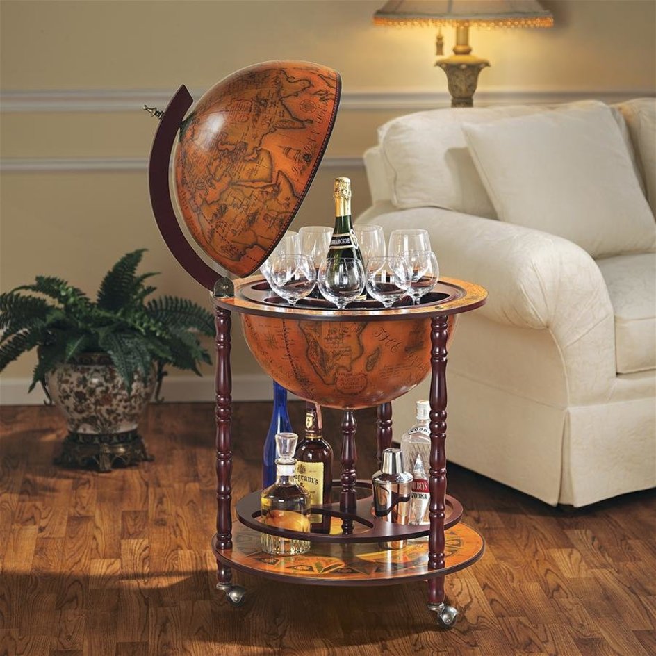 Sixteenth-Century Italian Replica Globe Bar