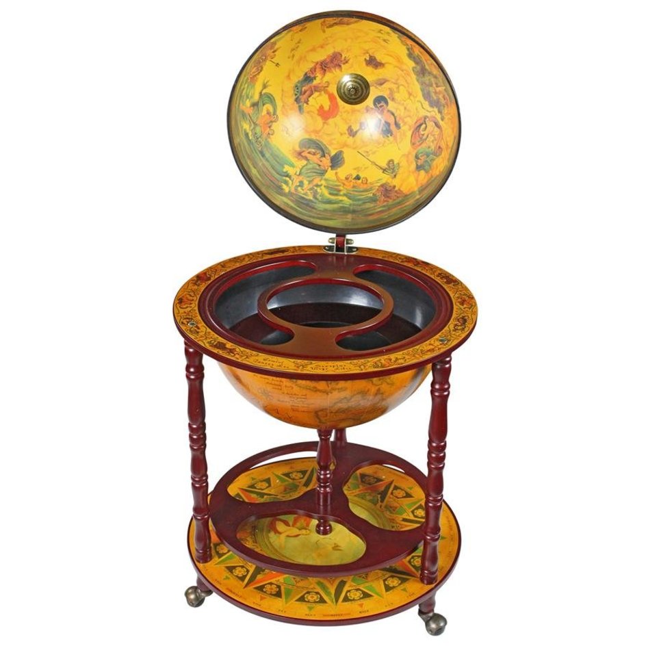 Sixteenth-Century Italian Replica Globe Bar