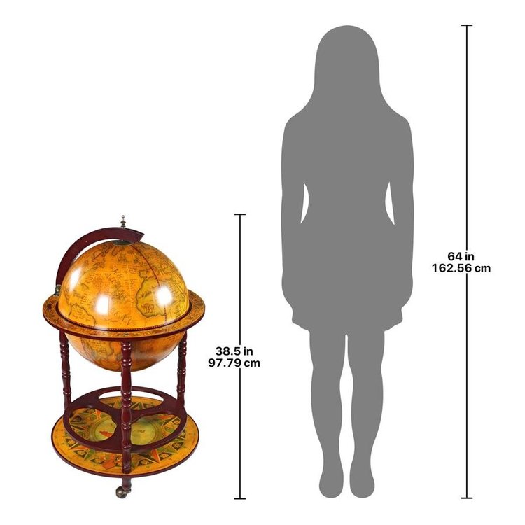 Sixteenth-Century Italian Replica Globe Bar