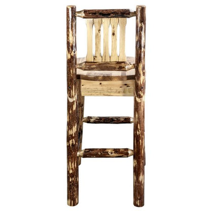 Glacier Country Collection Barstool with Back